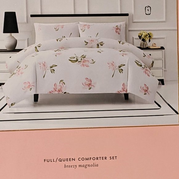 Breezy Magnolia Floral Comforter Set 